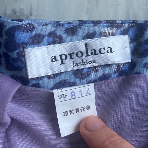 Y2K blue leopard print lose rise skirt - Picture 3 of 3